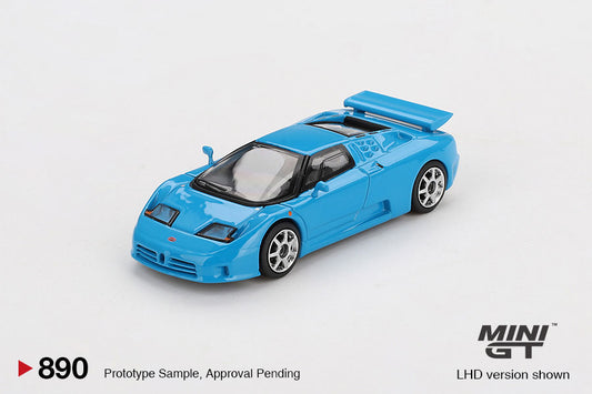 Mini GT #890 - 1995 Bugatti EB110 Super Sport blau | 1:64