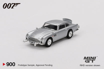 Mini GT #900-007E - 1965 Aston Martin DB5 Goldfinger English Blister | 1:64