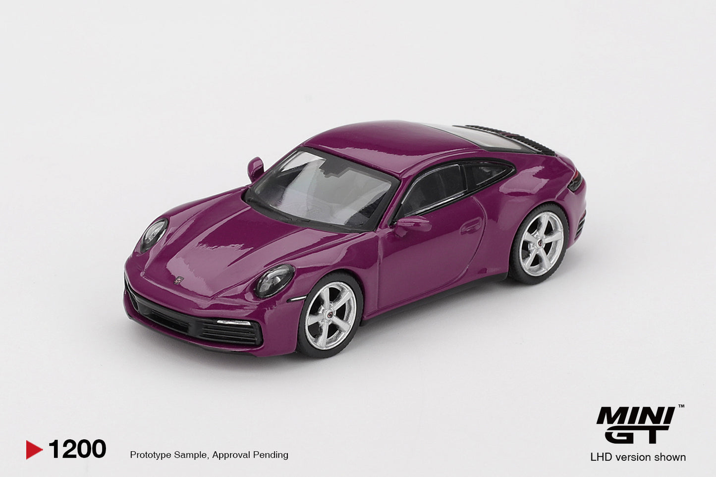 Mini GT S0021 - Porsche 911 (992) Rubystone Red 4 Cars Set | 1:64