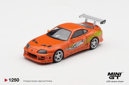 Mini GT #1250 *BLISTER* - Toyota Supra MK4 BOMEX “Fast and Furious” Brian O’Conner inkl. CHANCE auf CHASE! | 1:64