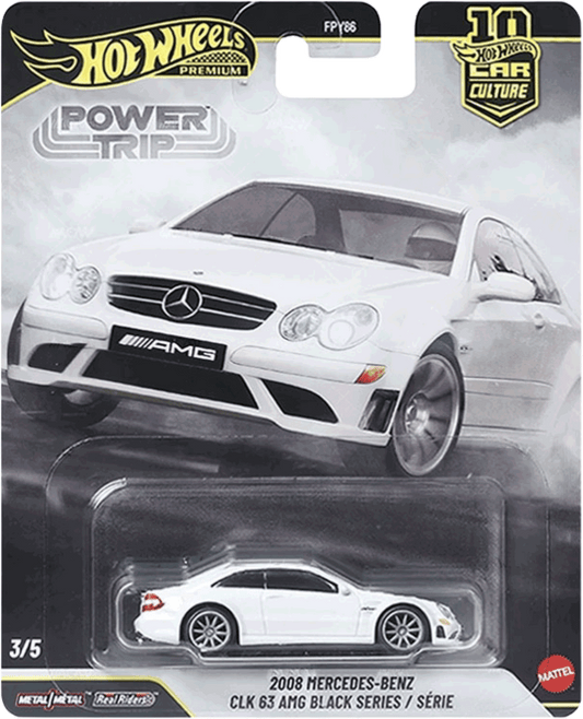 Hot Wheels 2026 Power Trip 2008 Mercedes-Benz CLK 63 AMG Black Series | 1:64