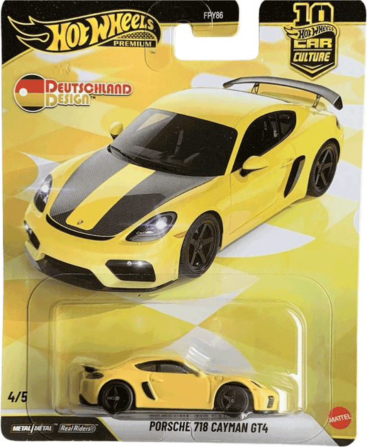 Hot Wheels 2026 Deutschland Design Porsche 718 Cayman GT4 | 1:64
