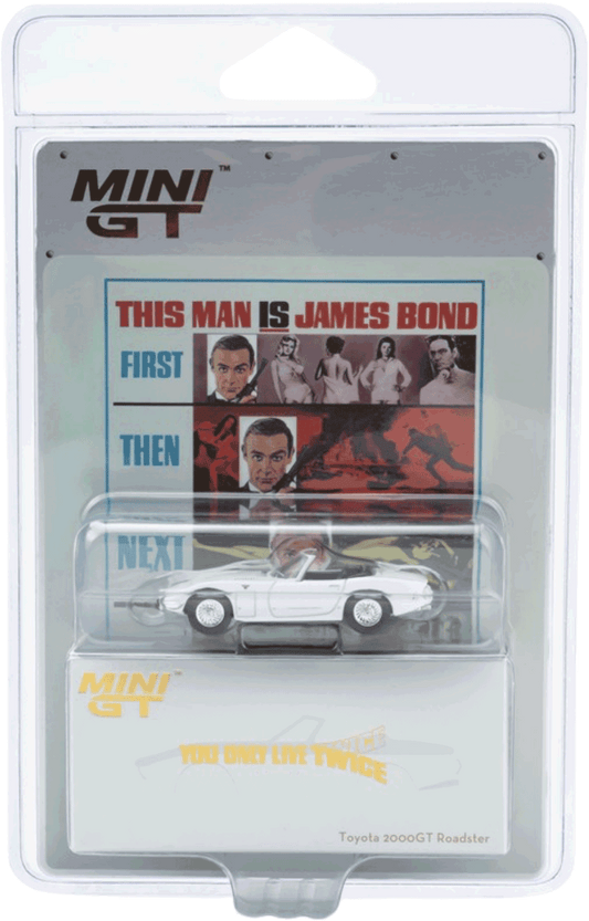 Mini GT #915-007E - Toyota 2000GT “You Only Live Twice” English Blister Packaging | 1:64