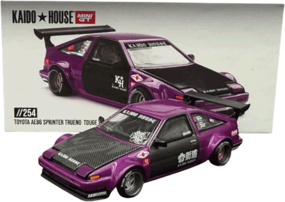 Kaido House - Mini GT: Toyota AE86 Sprinter Trueno Touge V1 (KHMG254) | 1:64