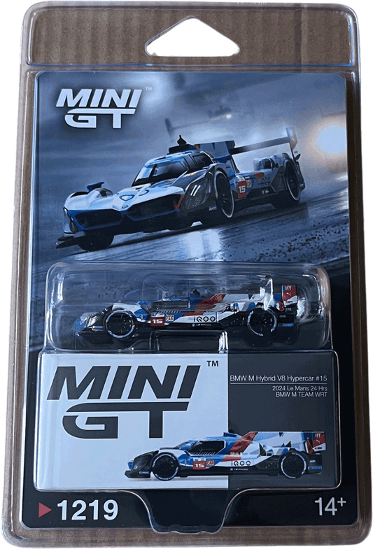 Mini GT #1219 *BLISTER* - BMW M Hybrid V8 Hypercar #15 BMW M Team WRT 2024 Le Mans 24 Hrs | 1:64