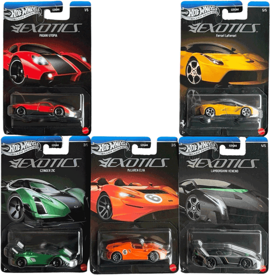 Hot Wheels 2026 Silver Series Exotics Set | 1:64