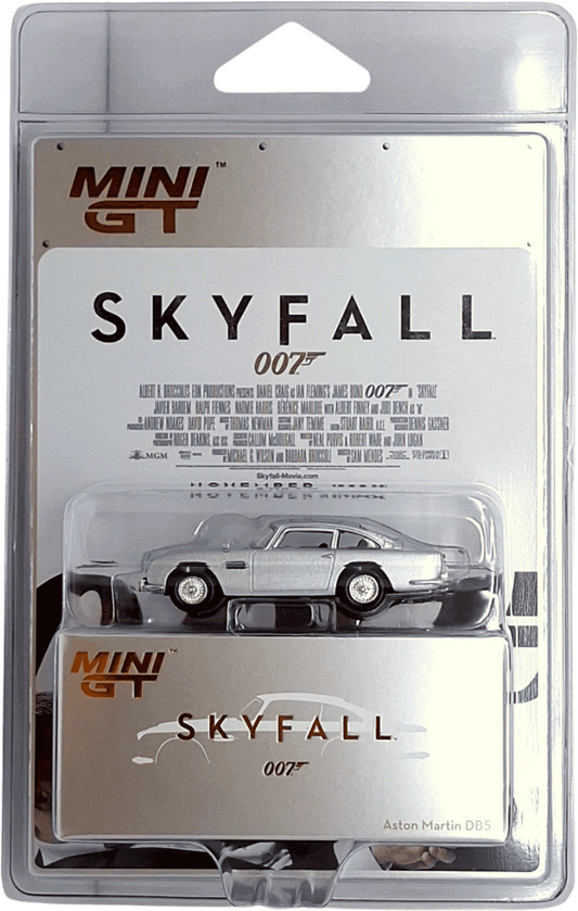 Mini GT #913-007E - Aston Martin DB5 "Skyfall" English Blister Packaging | 1:64