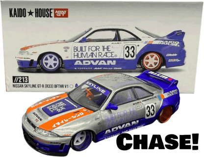 Kaido House - Mini GT: Nissan GTR (R33) BFTHR V1 (KHMG213) inkl. CHANCE auf CHASE! | 1:64
