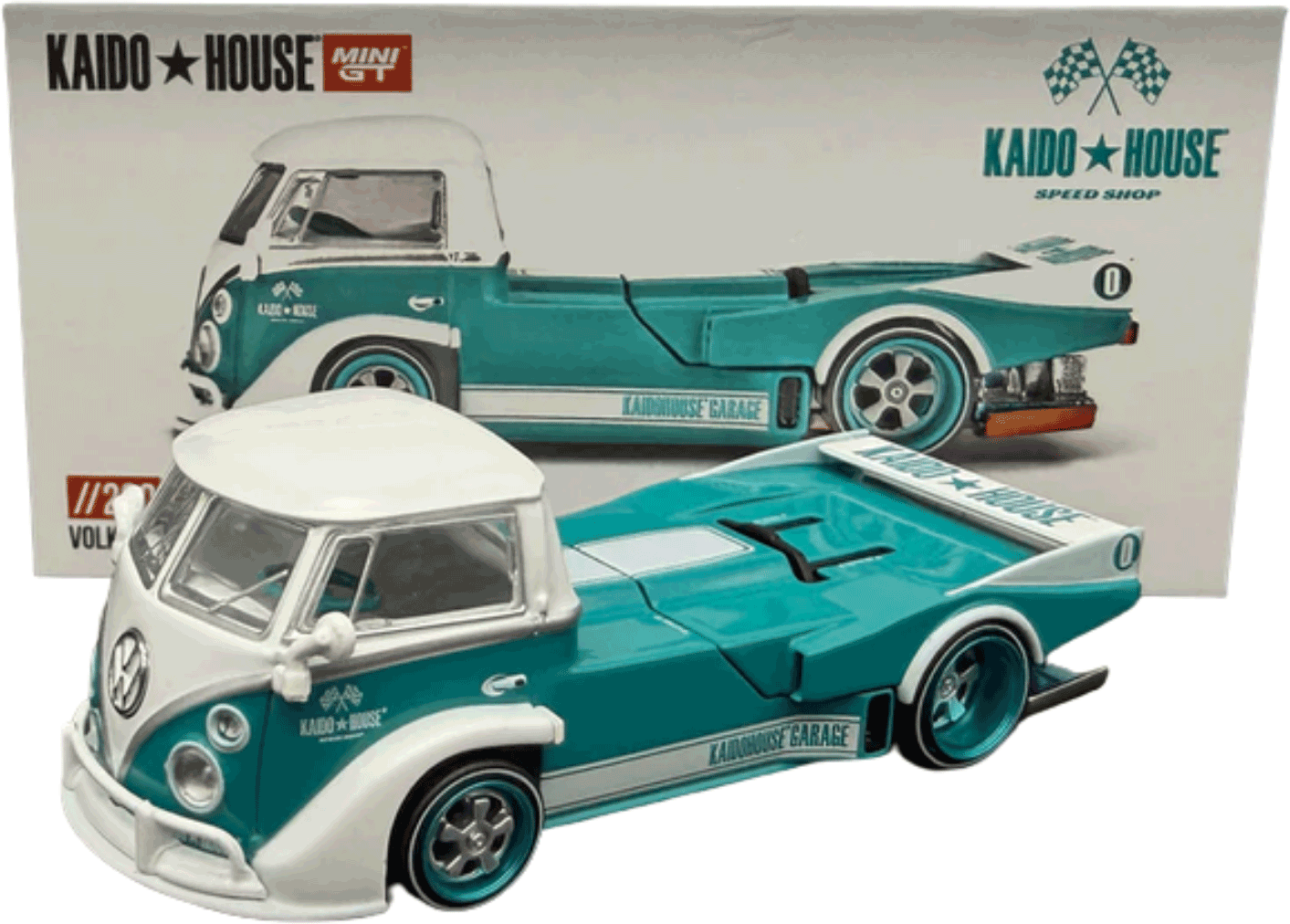 Kaido House - Mini GT: Volkswagen T1 Pickup Kaido Works V1 (KHMG220) inkl. CHANCE auf CHASE! | 1:64