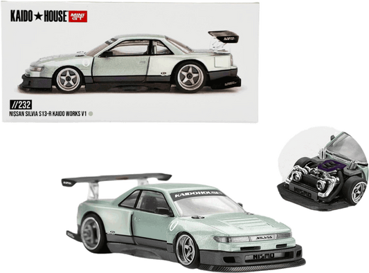 Kaido House - Mini GT: Nissan Silvia S13-R Kaido Works V1 (KHMG232) inkl. CHANCE auf CHASE | 1:64