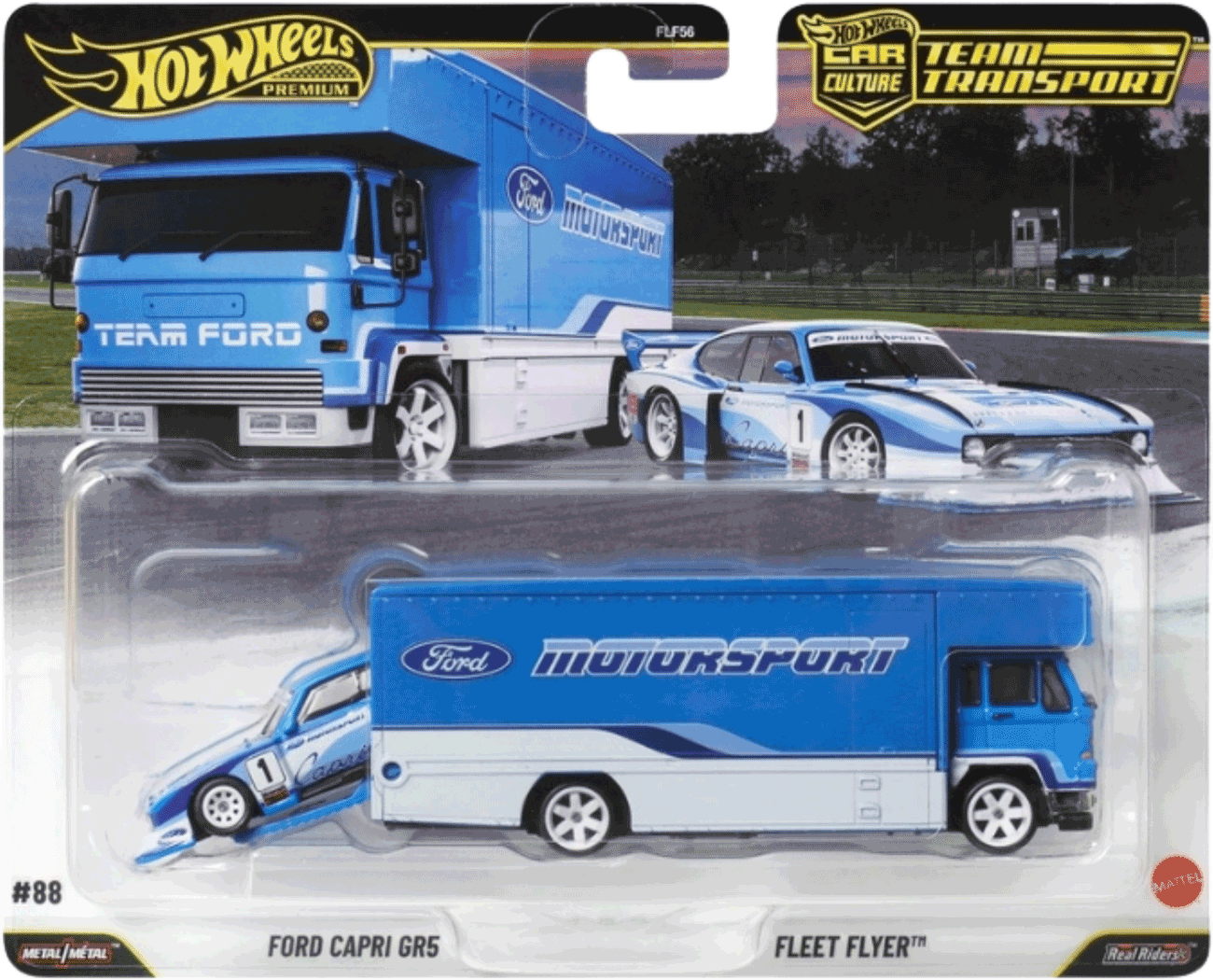 Hot Wheels Team Transport 2026 Ford Capri GR5 & Fleet Flyer | 1:64