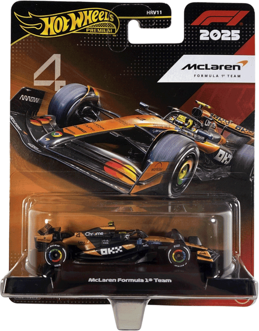 Hot Wheels Premium F1 2025 Lando Norris McLaren Formula 1 Team #4 | 1:64