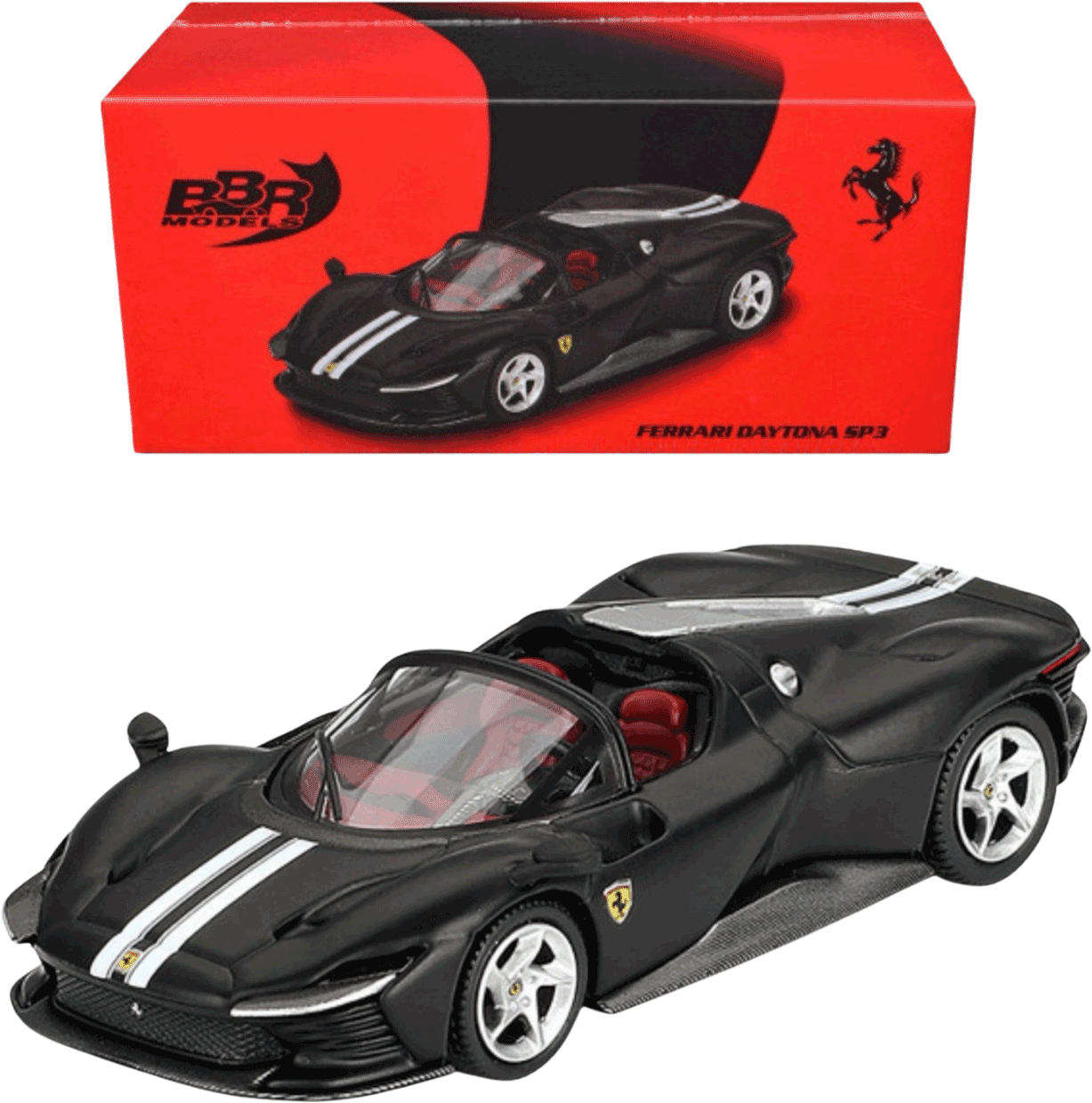BBR Models - Mini GT: Ferrari Daytona SP3, matt black | 1:64