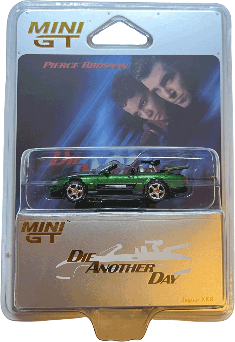 Mini GT #908-007E - Jaguar XKR *Die Another Day* English Blister | 1:64