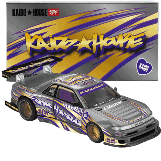 Kaido House - Mini GT: Nissan Silvia S13-R Kaido Works Drift V1 (KHMG235) inkl. CHANCE auf CHASE | 1:64