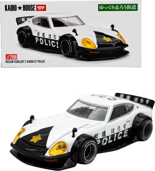 Kaido House - Mini GT: Nissan Fairlady Z Kaido GT Police 1978 (KHMG208) inkl. CHANCE auf CHASE | 1:64