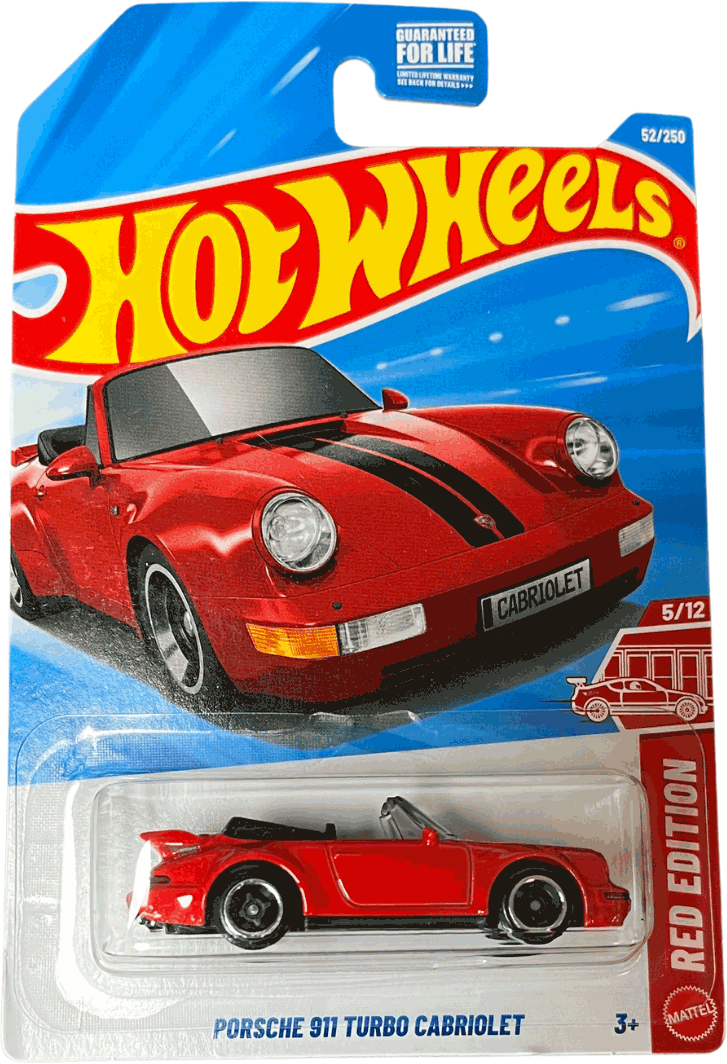 Hot Wheels 2026 US Exclusive RED EDITION Porsche 911 Turbo Cabriolet | 1:64