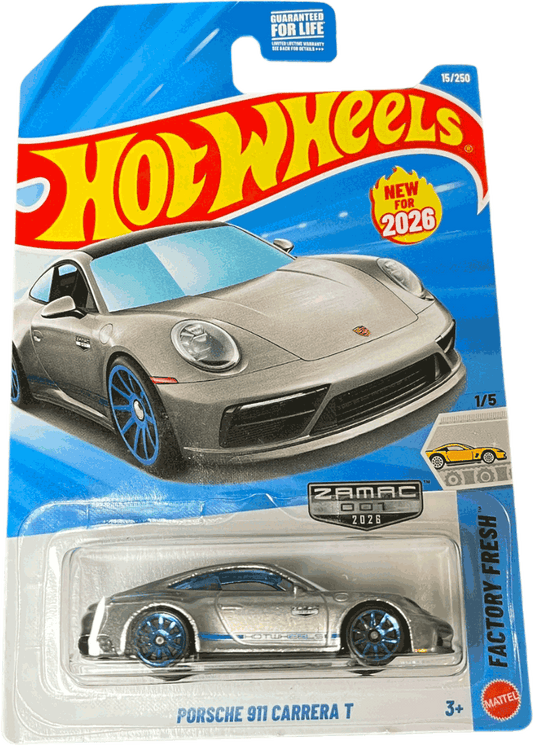 Hot Wheels 2026 US Exclusive ZAMAC Porsche 911 Cabriolet | 1:64