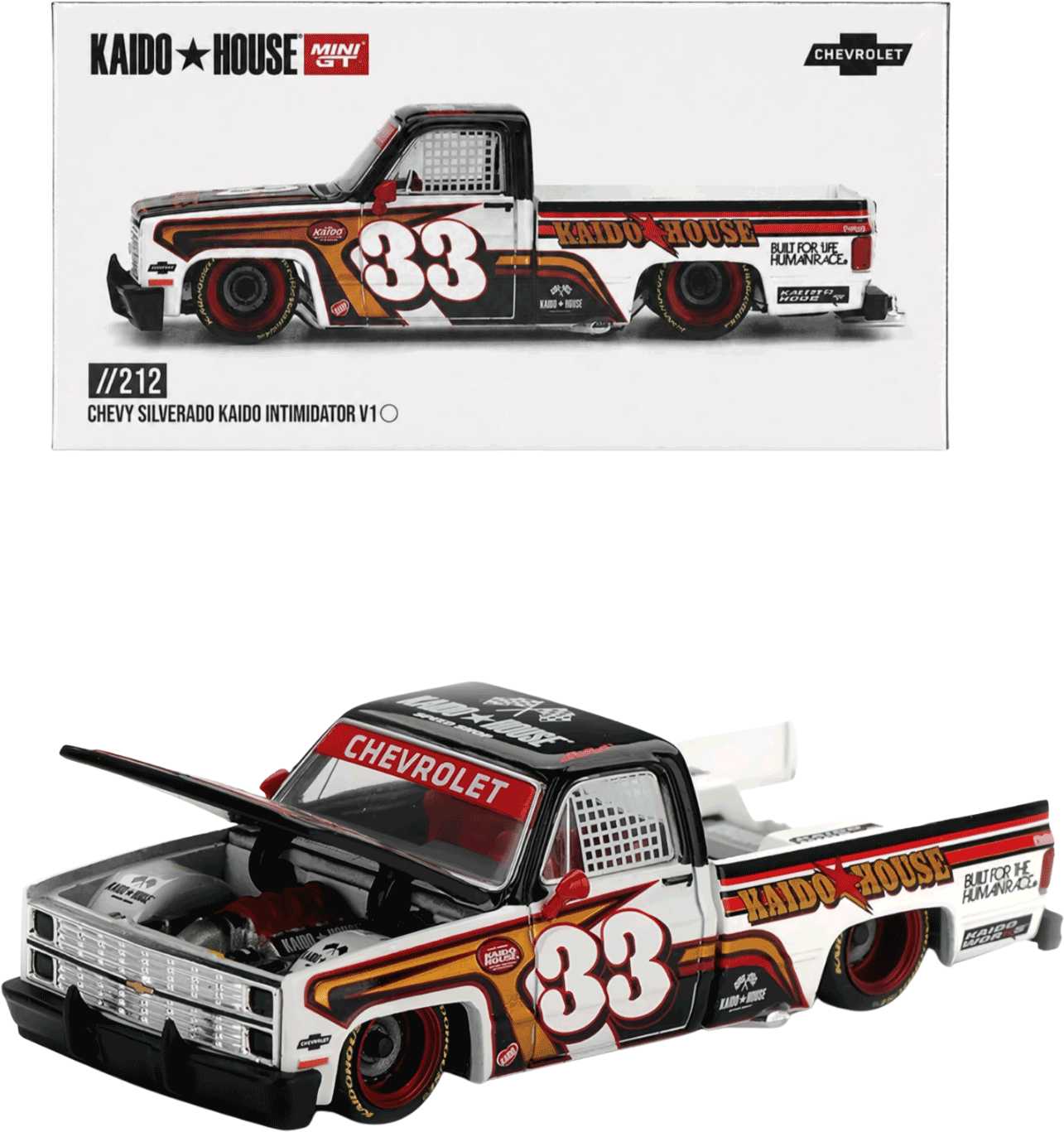 Kaido House - Mini GT: Chevrolet Silverado Kaido Intimidator V1 (KHMG212) | 1:64