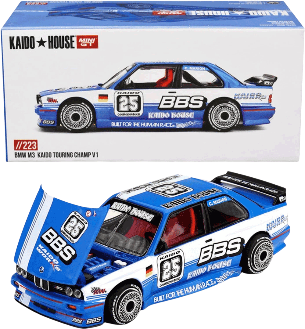 Kaido House - Mini GT: BMW M3 (E30) Kaido Touring Champ V1 (KHMG223) inkl. Chance auf CHASE! | 1:64