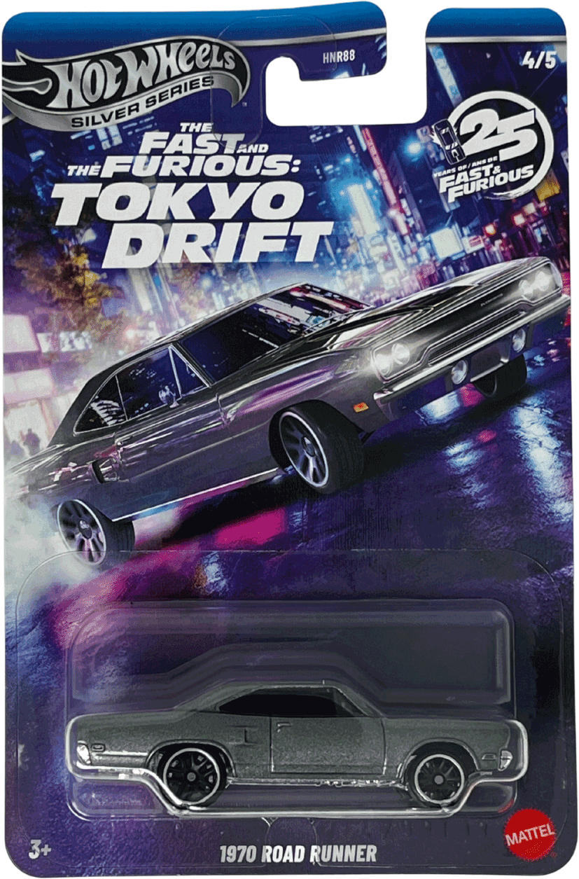 Hot Wheels 2025 The Fast and the Furious: Tokyo Drift 1970 Road Runner | 1:64