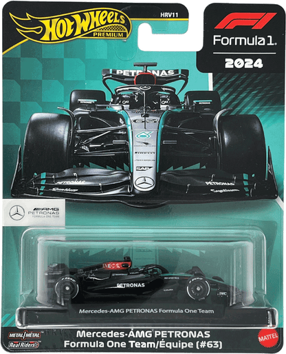 Hot Wheels Premium F1 2024 Set: Mercedes, Visa Cash App RB: Hamilton, Russel, Tsunoda & Co. | 1:64