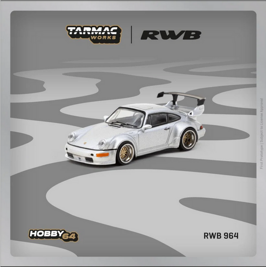 Tarmac Works Hobby64 - RWB 964, silver | 1:64