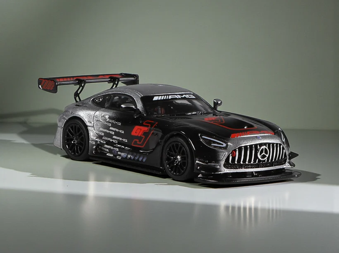 NZG-Modelle: Mercedes-AMG GT3 EVO Presentation, black/grey | 1:64
