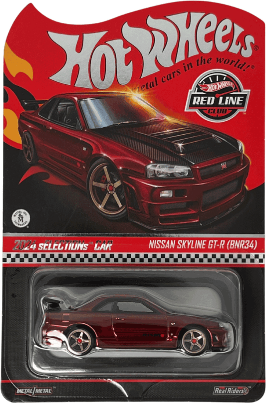 Hot Wheels 2025 RLC 2024 Selections Car: Nissan Skyline GT-R (BNR34) | 1:64
