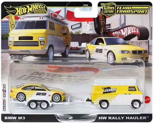 Hot Wheels Legends Tour Team Transport BMW M3 & HW Rally Hauler | 1:64