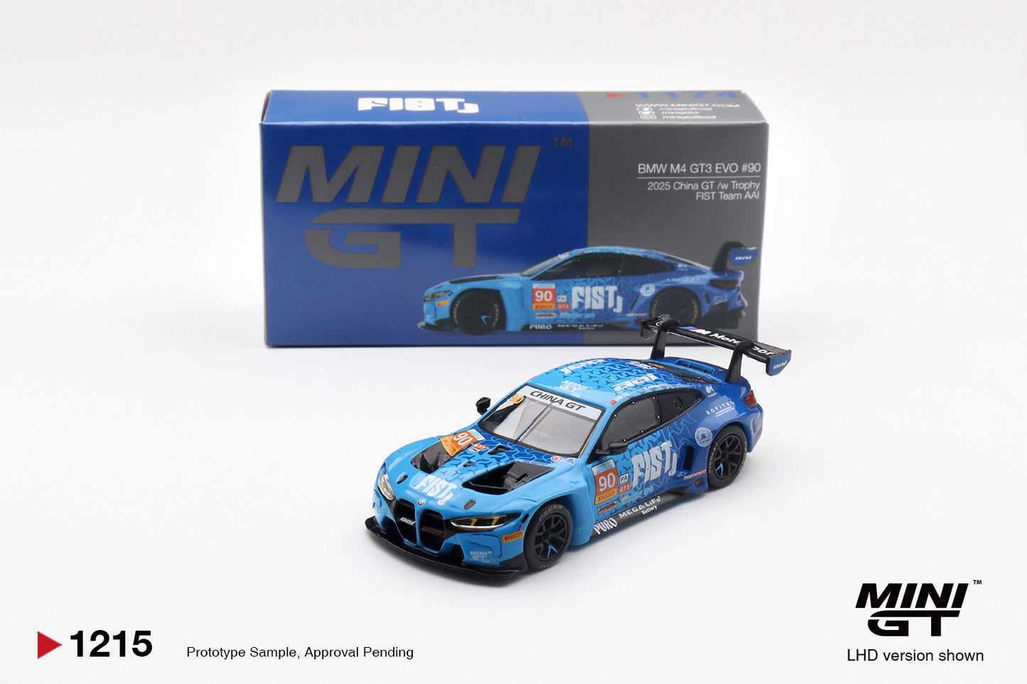 Mini GT #1215 - BMW M4 GT3 EVO #90 / FIST Team AAI: LIMITED EDITION | 1:64
