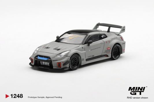 Mini GT #1248 - NISSAN LB-Silhouette WORKS GT 35GT-RR Ver.1, Matt Grey | 1:64