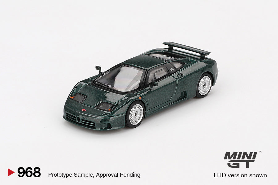 Mini GT #968 - Bugatti EB110 GT, dunkelgrün | 1:64