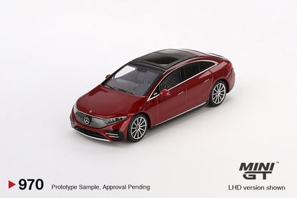 Mini GT #970 - Mercedes-Benz EQS 580 4Matic, rot | 1:64