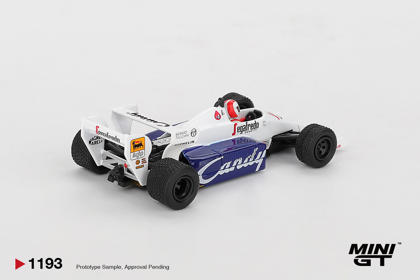 Mini GT #1193 - Toleman TG184 #20 Johnny Cecotto 1984 Monaco Grand Prix | 1:64