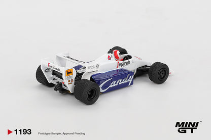 Mini GT #1193 - Toleman TG184 #20 Johnny Cecotto 1984 Monaco Grand Prix | 1:64