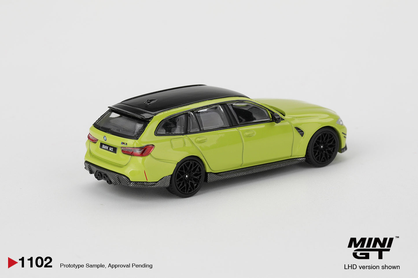 Mini GT #1102 - BMW M3 M Performance Touring, Sao Paulo Yellow | 1:64