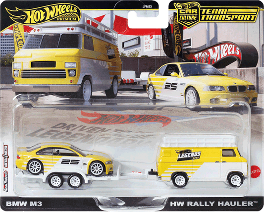 Hot Wheels Legends Tour 2025 Team Transport BMW M3 und Rally Hauler | 1:64