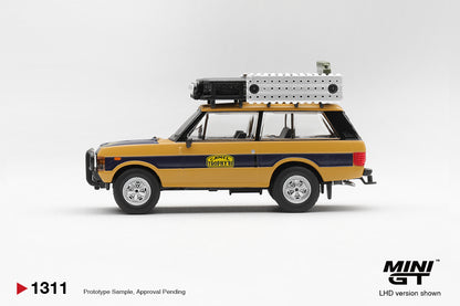 Mini GT #1311 - Range Rover 1981 Camel Trophy Sumatra N.Sudmann &amp; F.Hofmann | 1:64