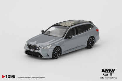 Mini GT #1096 - BMW M5 Touring, Brooklyn Grey Metallic | 1:64