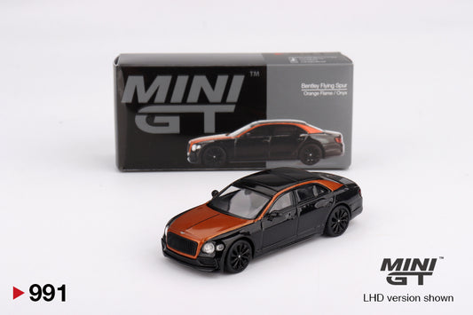 Mini GT #991 - Bentley Flying Spur, orange flame-onyx | 1:64