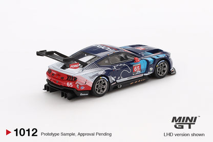 Mini GT #1012 - Ford Mustang GT3 #65 Ford Multimatic Motorsports 2024 IMSA Daytona 24 Hrs | 1:64
