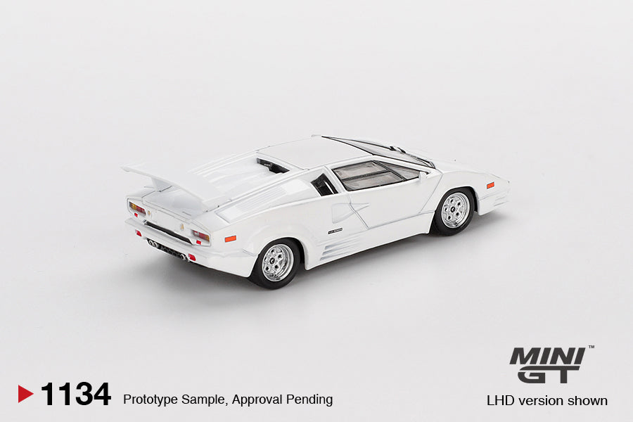 Mini GT #1134 - Lamborghini Countach 25th Anniversary, White | 1:64