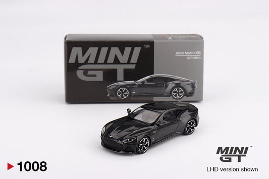 Mini GT #1008 - Aston Martin DBS 007 Edition, schwarz | 1:64