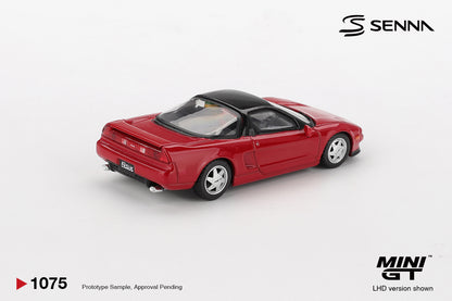 Mini GT #1075 - Honda NS-X Prototype Midship Sports 1989 Ayrton Senna w/ Figure | 1:64