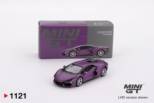 Mini GT #1121 - Lamborghini Revuelto, Viola 30th Matte | 1:64