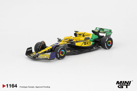 Mini GT #1164 - McLaren MCL38 #4 Lando Norris, 2024 F1 Monaco GP | 1:64