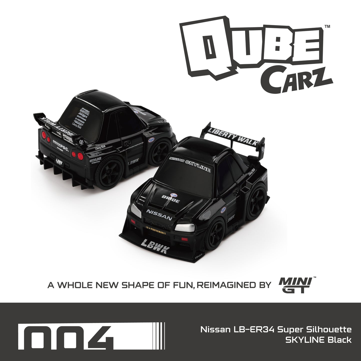 Mini GT - QubeCarz Sealed Case of 6 Cars inkl. CHANCE auf CHASE! | 1:64