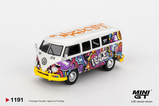 Mini GT #1191 - Volkswagen T1 Microbusm, Mizu Design | 1:64