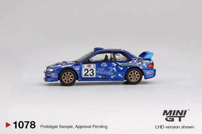 Mini GT #1078 - Subaru Impreza WRC 99 #23 2000 Acropolis Rally | 1:64
